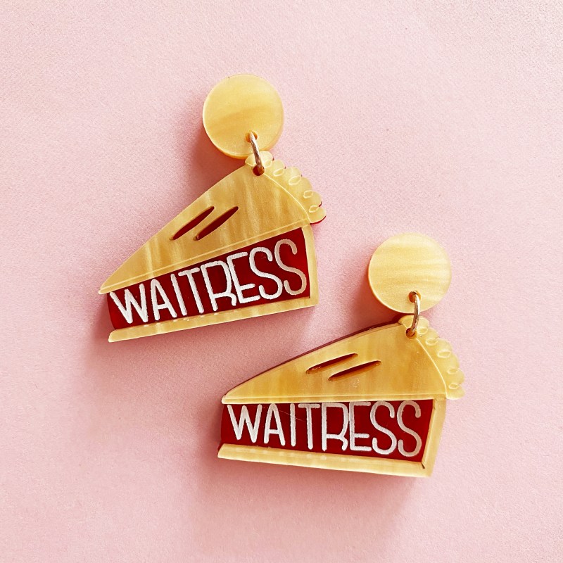 Waitress Earrings - Ginger Pins Originals